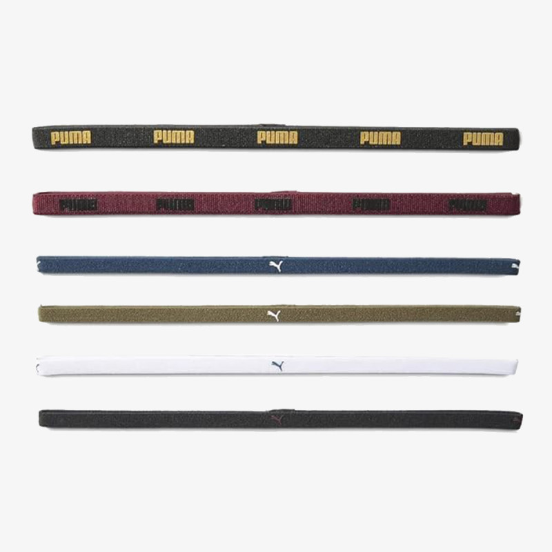 Puma AT SPORTBANDS 6PCS DUSTY PLUM-PUMA BLA 