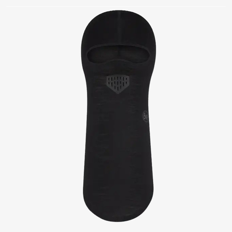 Buff MERINO LIGHTWEIGHT BALACLAVA SOLID BLACK 