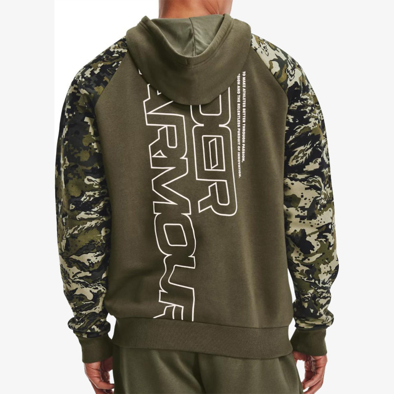 Under Armour UA RIVAL FLC CAMO SCRIPT FZ 1 