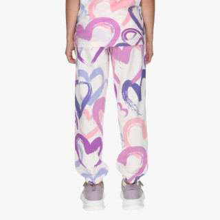 Champion ALL OVER HEART CUFFED PANTS 