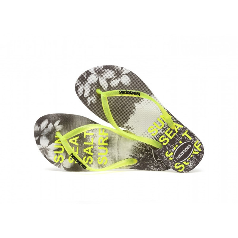 Havaianas SLIM PAISAGE WHITE/YELLOW 