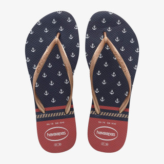 Havaianas SLIM NAUTICAL NAVY RED 