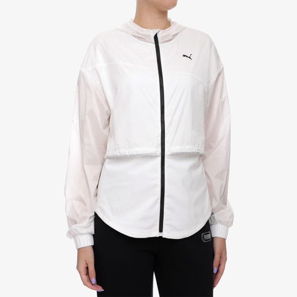 Puma TRAIN ULTRA HOODED JACKET PUMA WHITE 