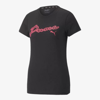 Puma BRANDED SCRIPT SS TEE 