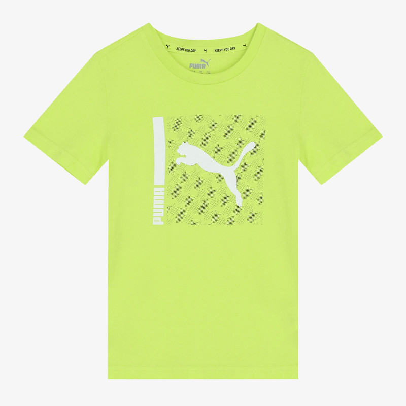 Puma ACTIVE SPORTS TEE B LIGHT LIME 