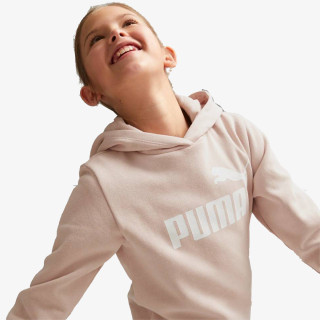 Puma ESS LOGO HOODED DRESS FL G ROSE QUARTZ 