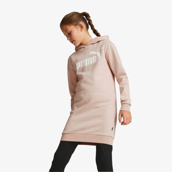 Puma ESS LOGO HOODED DRESS FL G ROSE QUARTZ 