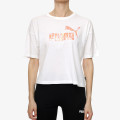 Puma Floral Vibes Cropped Tee 
