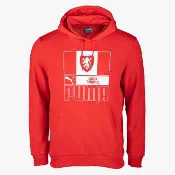 FACR FTBLCORE HOODY PUMA RED