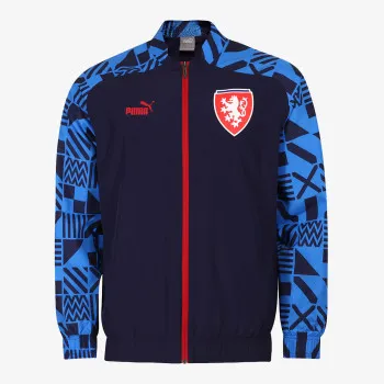 PUMA FACR PREMATCH JACKET PEACOAT-ELECTRIC BL 