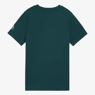 Puma MCFC FtblCulture Tee Jr Green Terrain-Se 