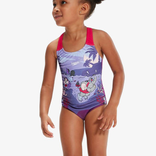 Speedo GIRLS LTS PRINTED RACERBACK 