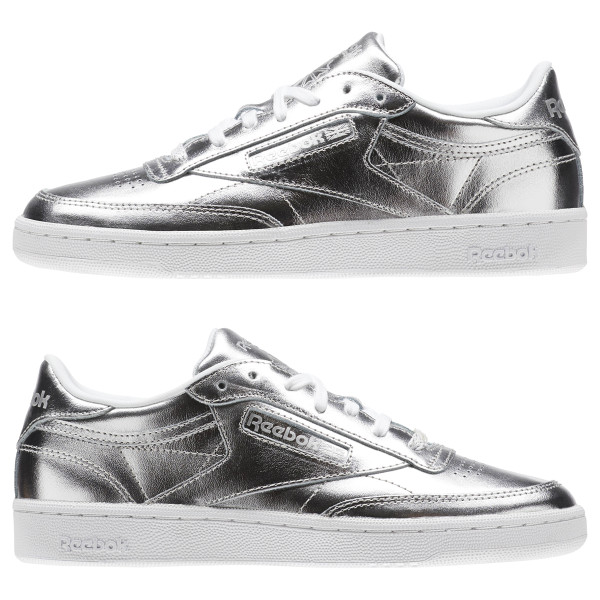 Reebok CLUB C 85 S SHINE   SILVER/WHITE 