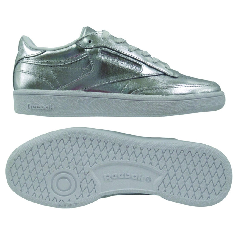 Reebok CLUB C 85 S SHINE   SILVER/WHITE 