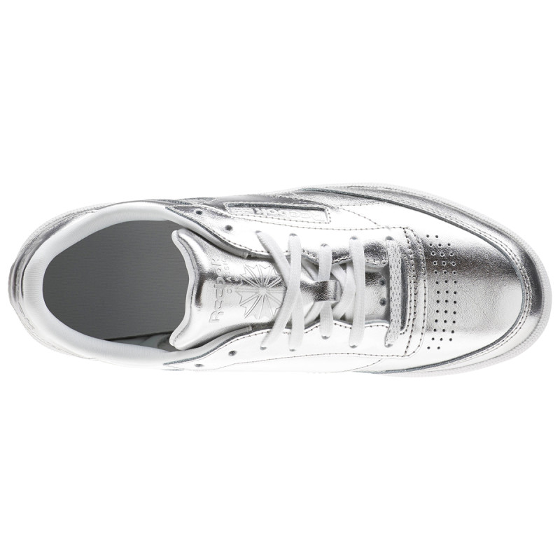 Reebok CLUB C 85 S SHINE   SILVER/WHITE 
