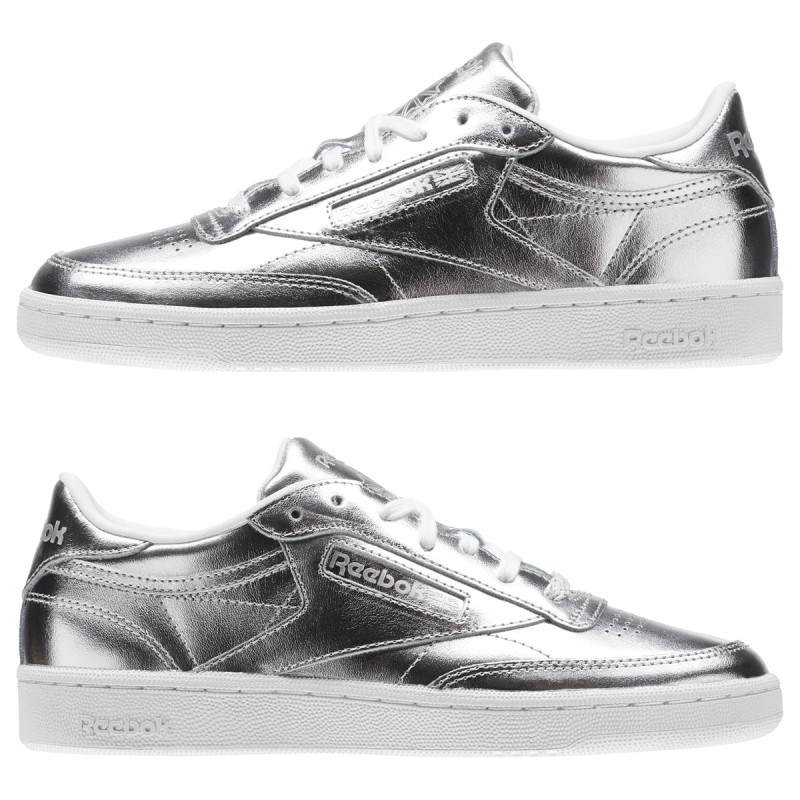 Reebok CLUB C 85 S SHINE   SILVER/WHITE 