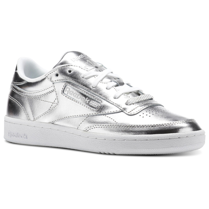 Reebok CLUB C 85 S SHINE   SILVER/WHITE 