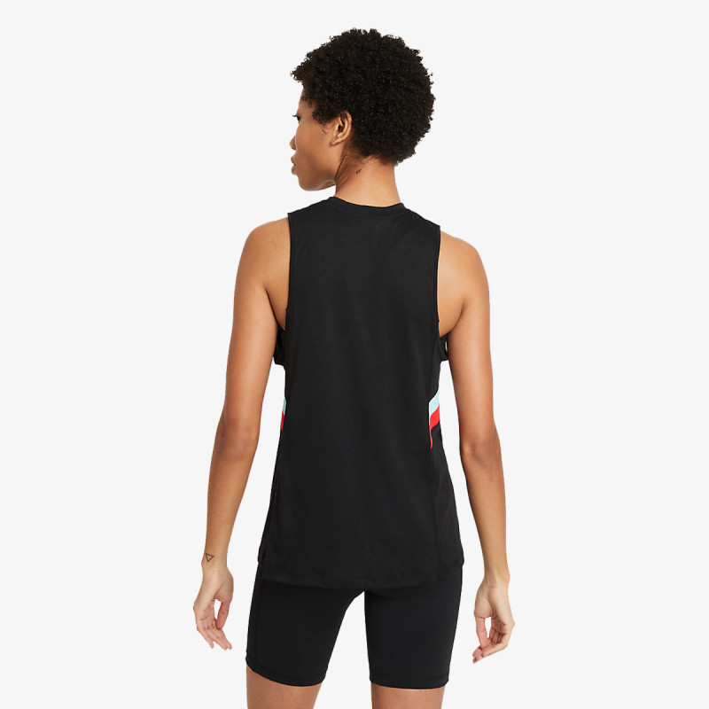 Nike W NK DRY CLRBK STRIPE MUSCL T 