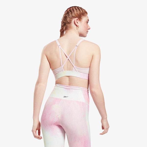 Reebok SR Lux Strappy Bra-Distorted Film 