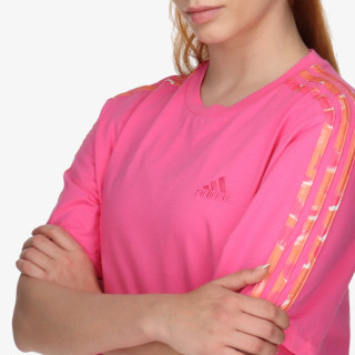 adidas Šaty Essentials 3-Stripes Single Jersey Boyfriend Tee 