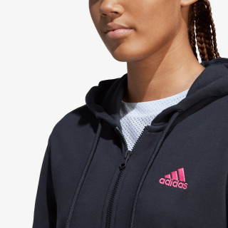 adidas Mikina Essentials Linear Full-Zip French Terry Hoodie 