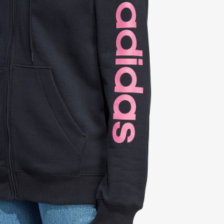 adidas Mikina Essentials Linear Full-Zip French Terry Hoodie 