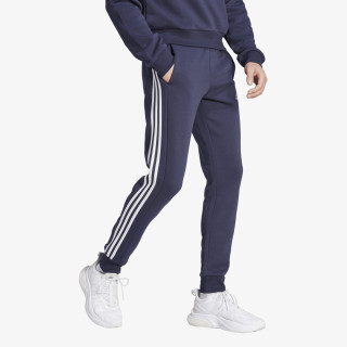 adidas Kalhoty Essentials Fleece 3-Stripes Tapered Cuff 