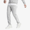 adidas Kalhoty Essentials Fleece 3-Stripes Tapered Cuff 