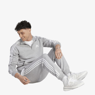 adidas Kalhoty Essentials Fleece 3-Stripes Tapered Cuff 