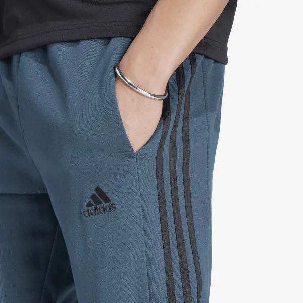 adidas Kalhoty Essentials French Terry Tapered Cuff 3-Stripes 