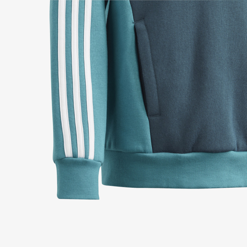 adidas Mikina Tiberio 3-Stripes Colorblock Fleece Kids 