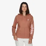 adidas Mikina Essentials Linear Full-Zip French Terry Hoodie 