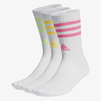 adidas Ponožky 3-Stripes Cushioned Crew – 3 páry 