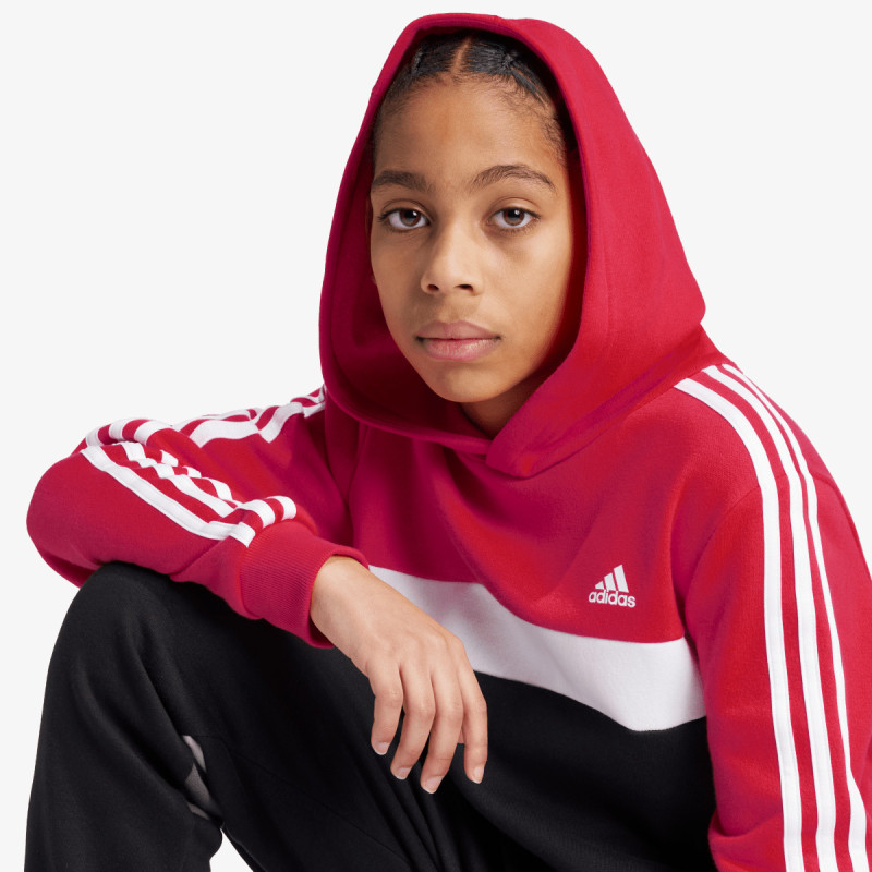 adidas Mikina Tiberio 3-Stripes Colorblock Fleece Kids 