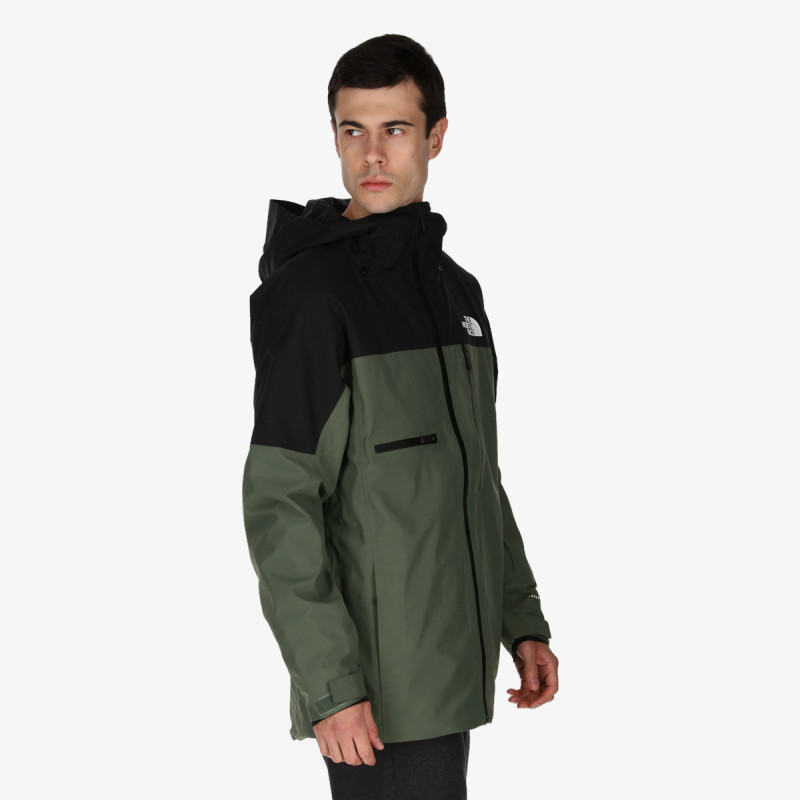 The North Face M PWDRFLO FL JKT THYME/TNF BLACK 