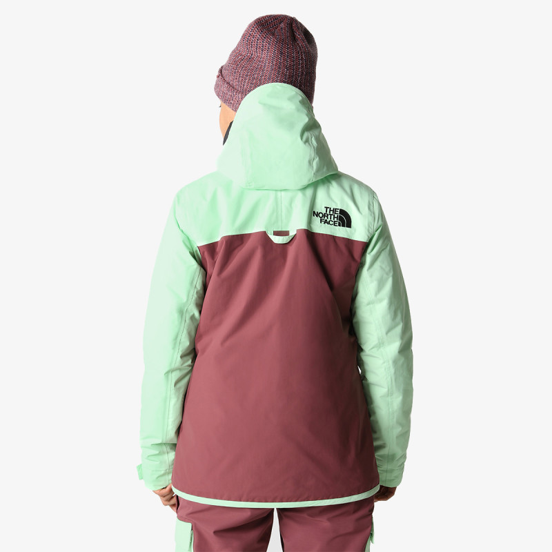 The North Face W SUPERLU JACKET PATINA GREEN/WILD GINGE