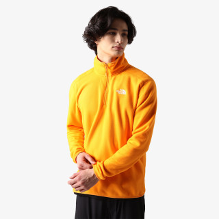 The North Face M 100 GLACIER 1/4 ZIP - EU CONE ORANGE 