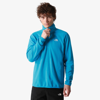 The North Face M 100 GLACIER 1/4 ZIP - EU ACOUSTIC BLUE 
