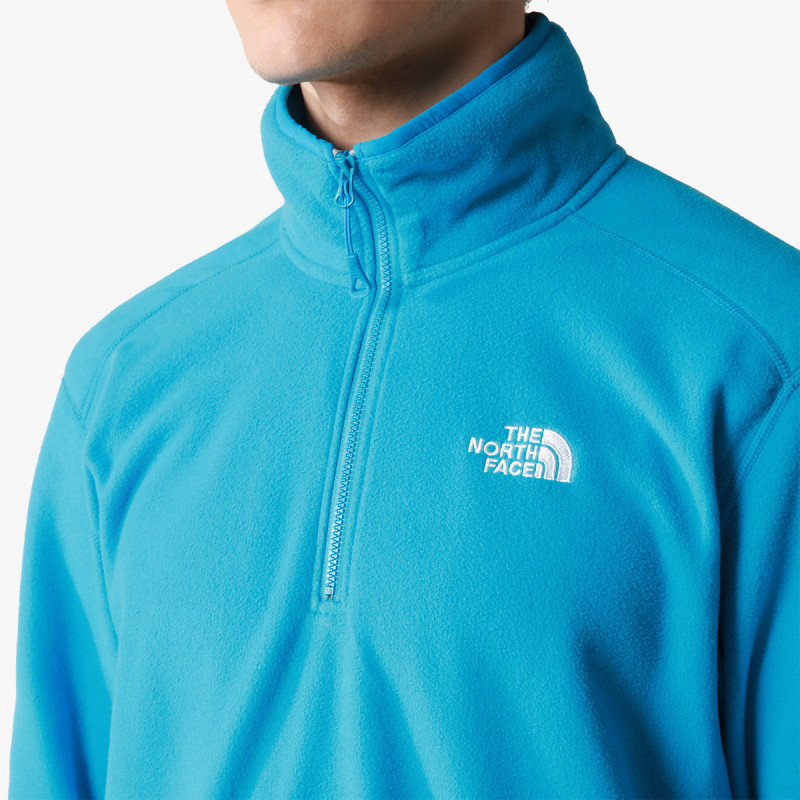 The North Face M 100 GLACIER 1/4 ZIP - EU ACOUSTIC BLUE 