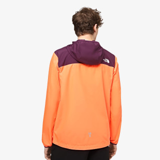 The North Face M HIGHER RUN WIND JACKET VIVID FLAME/BLA 