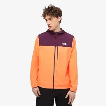 The North Face M HIGHER RUN WIND JACKET VIVID FLAME/BLA 