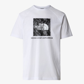 The North Face M S/S RAGLAN REDBOX TEE TNF WHITE/SMOKED 