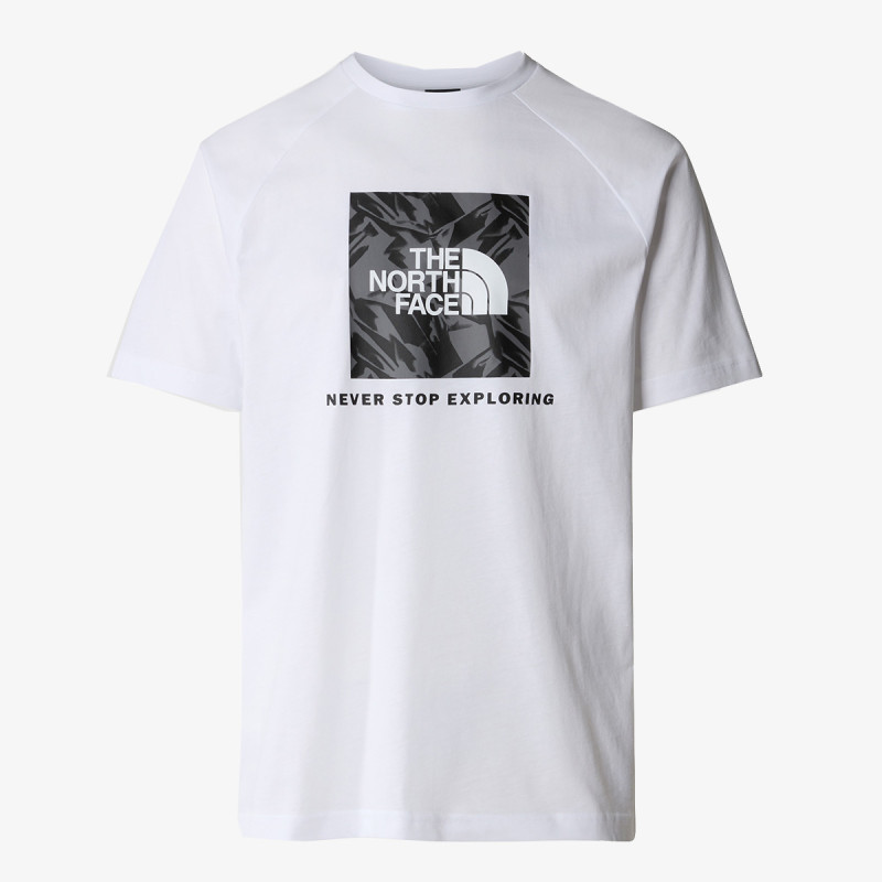 The North Face M S/S RAGLAN REDBOX TEE TNF WHITE/SMOKED 