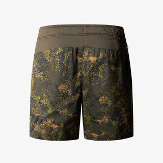 The North Face M 24/7 7IN SHORT PRINT FOREST OLIVE MOSS 