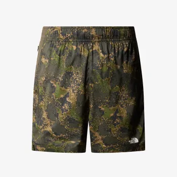 The North Face M 24/7 7IN SHORT PRINT FOREST OLIVE MOSS 