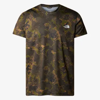 The North Face M REAXION AMP CREW PRINT FOREST OLIVE MO 