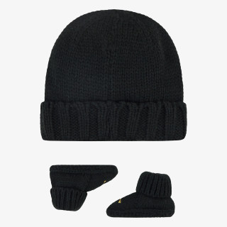 JHN CHUNKY KNIT HAT & BOOTIE S 