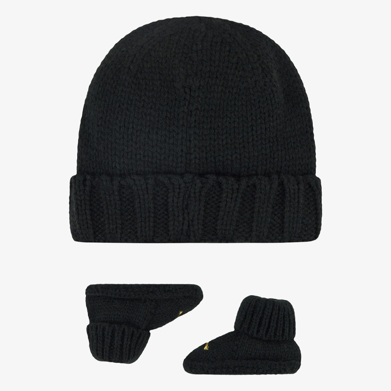 JHN CHUNKY KNIT HAT & BOOTIE S 