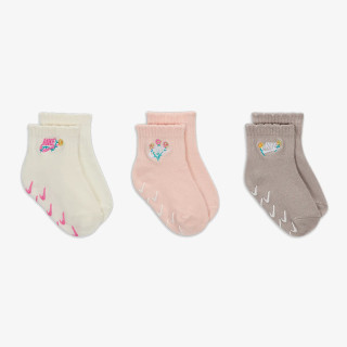 Nike NHG 3PK GIRLS FLOWRAL SOCK 