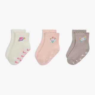 Nike NHG 3PK GIRLS FLOWRAL SOCK 